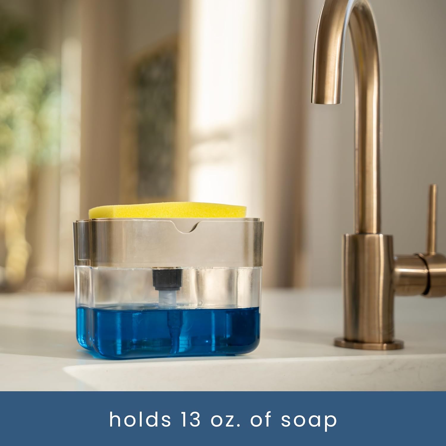 Soap Pump And Sponge Holder