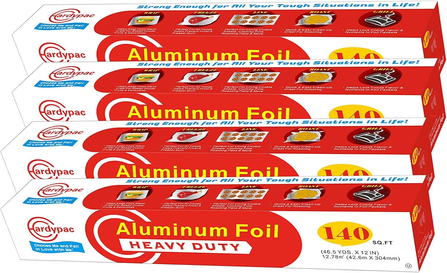 Aluminium Foil Food Wrap 1-Rool Silver 30cmx54meter