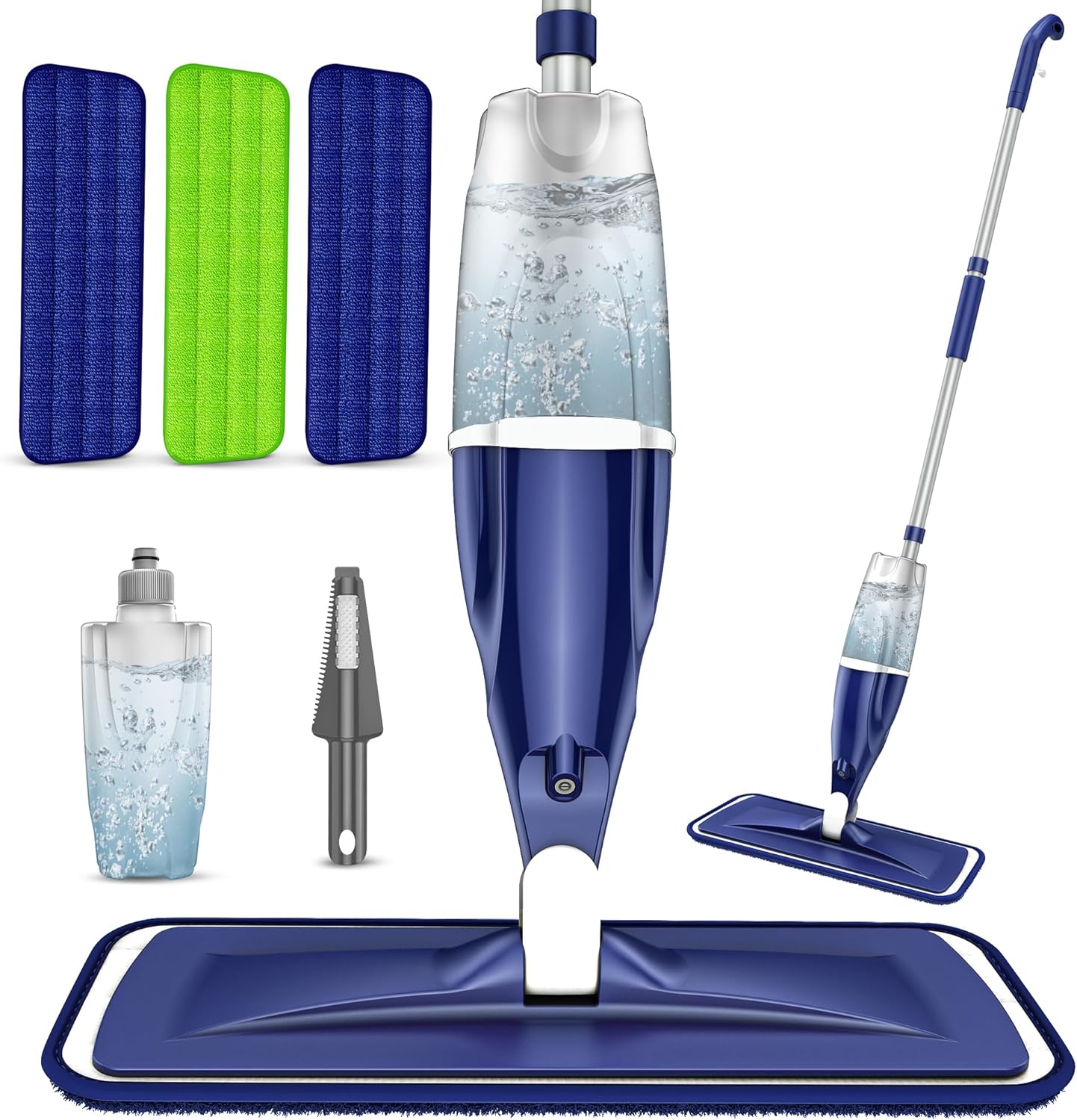 Quick Swipe Microfiber Spray Mop Green 22.1x5.7x4.1inch