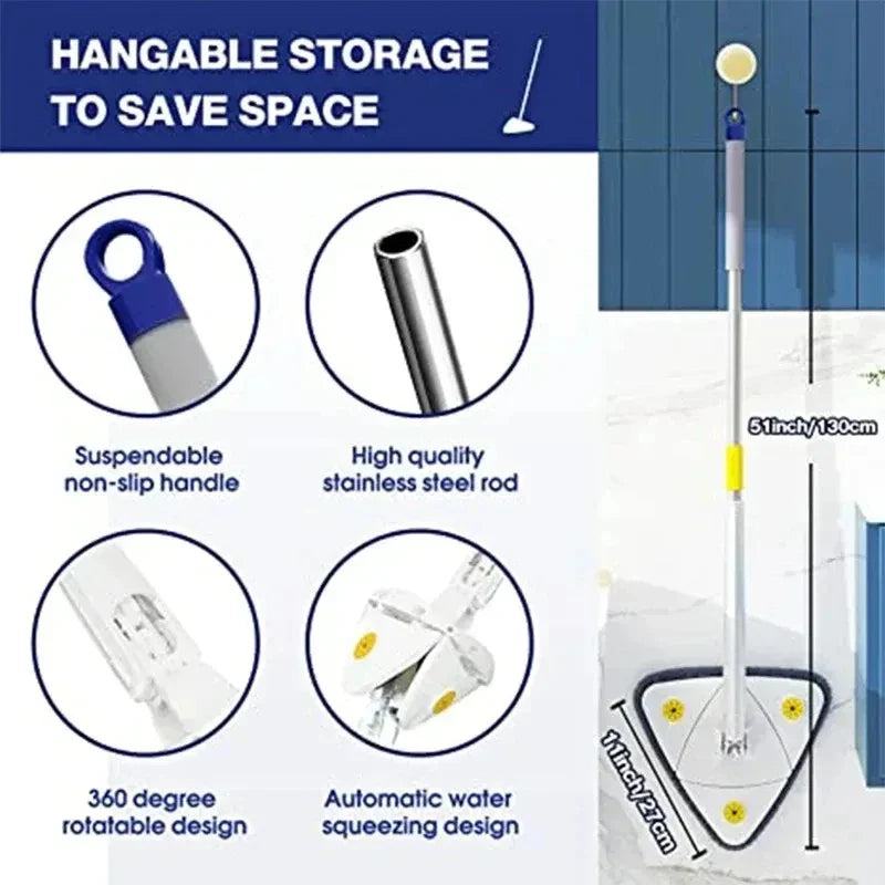 360 Degree Rotatable Adjustable Cleaning Mop